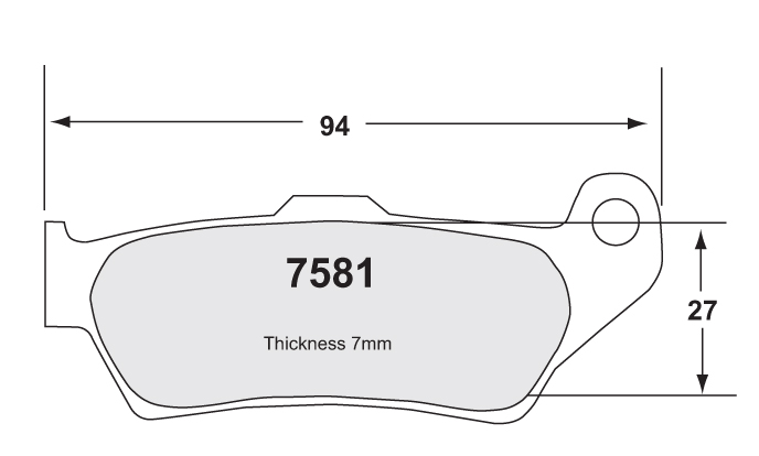 BRAKE PADS - was 7542 - alt BR P07BB04 - Image 1