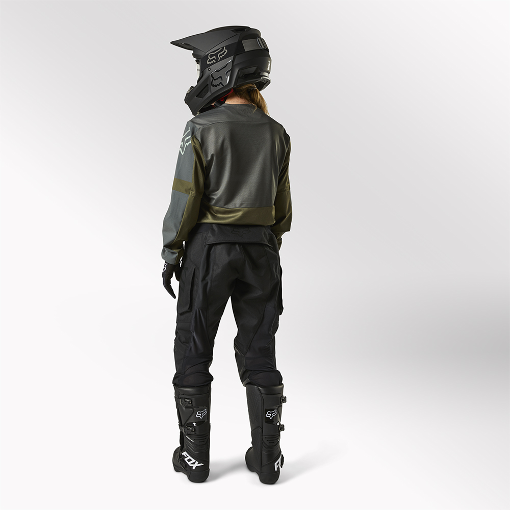Fox Legion LT Womens Green Motocross Jersey - Image 4