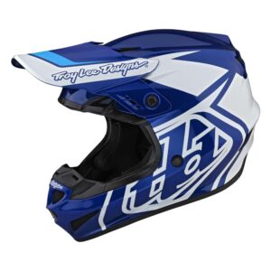 Troy Lee Designs GP Overload Motocross Helmet Blue / White - Image 2