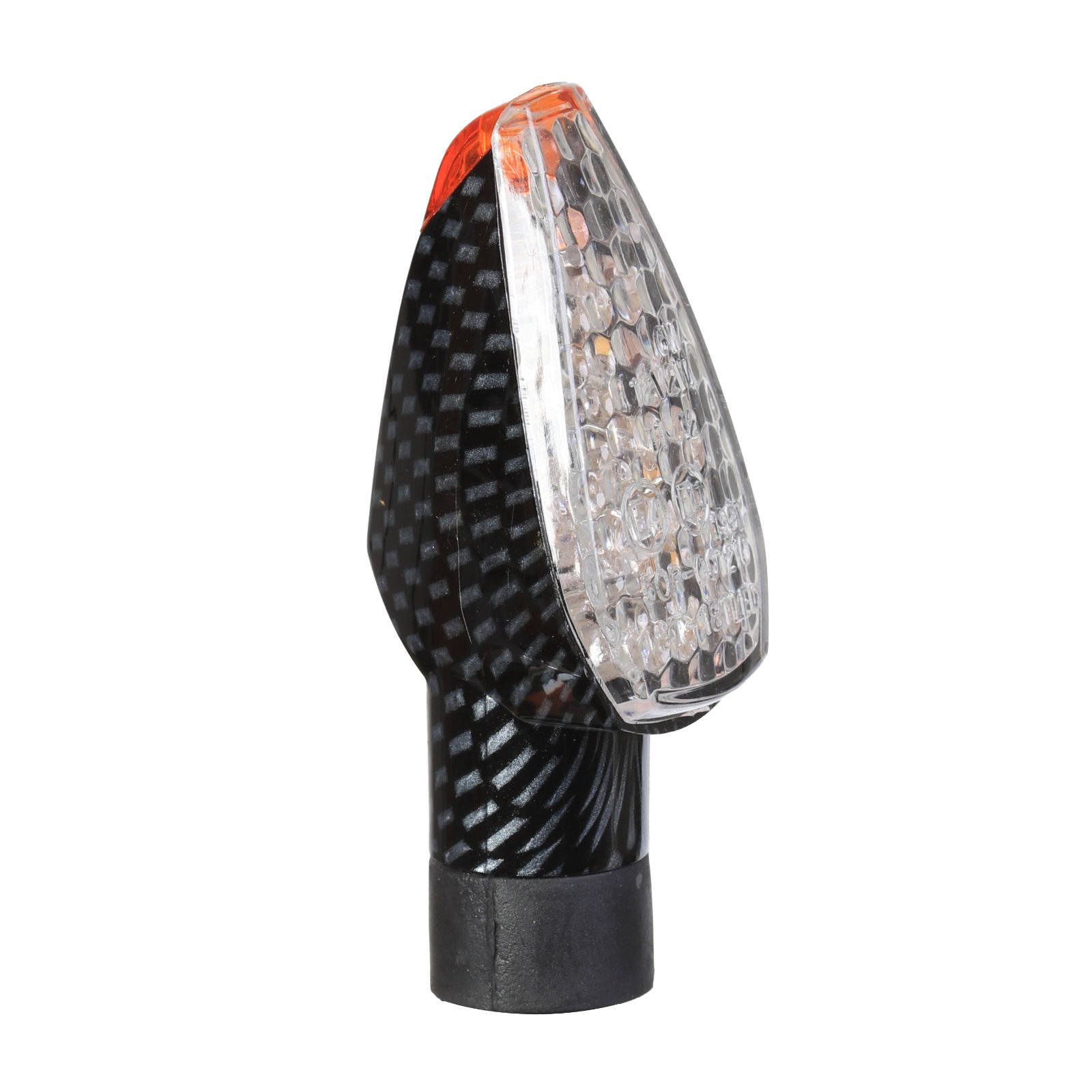 WHITES LED ROADHAWK MK3 FLASHER CARBON SHORT STEM - Image 1