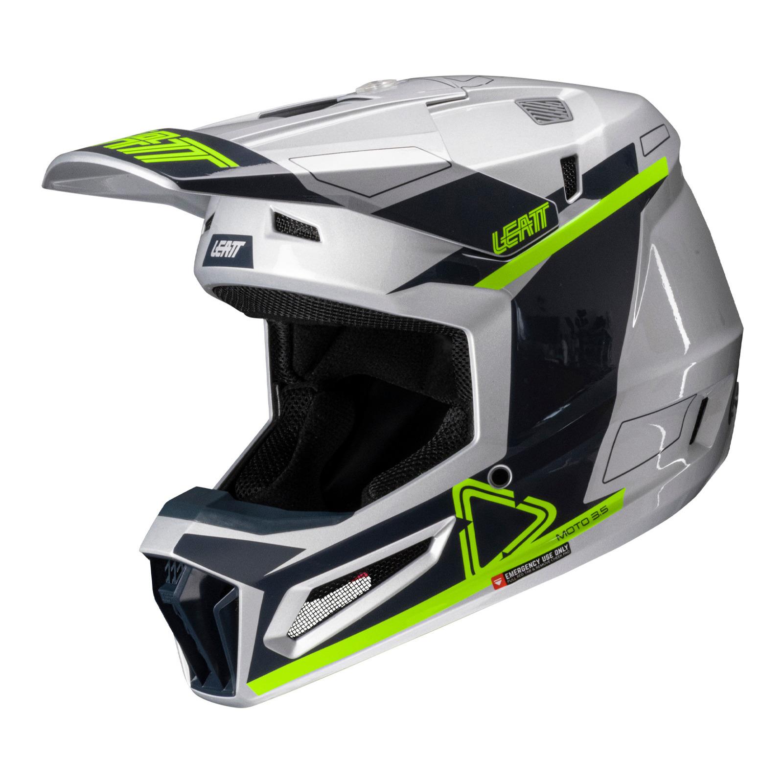 Leatt 3.5 Motocross Helmet Kit - Steel - Image 2
