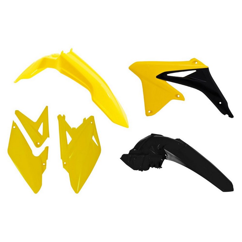 PLASTIC KIT RTECH OEM COLOURS 13-15 FRONT FENDER & SIDE PANELS SHROUDS REAR FENDER RMX450 10-20 - Image 1
