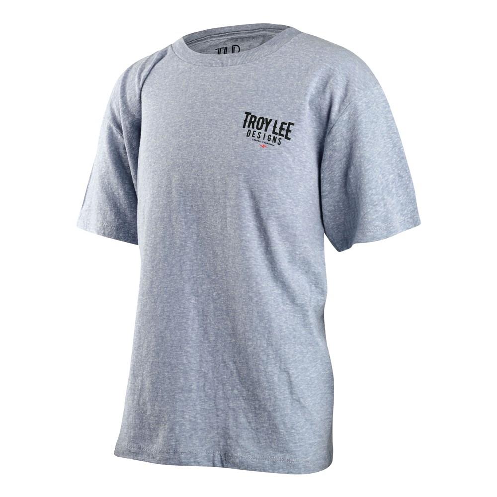 Troy Lee Designs Carb Tee Youth Ash Heather - Image 1