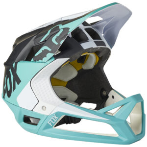 Fox Proframe Blocked Teal Mountain Bike Helmet - Image 4