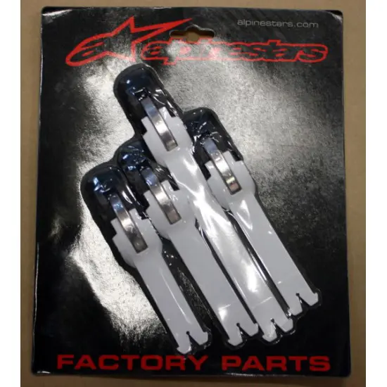 Alpinestars Buckle/Strap Kit Tech-3/Tech-2/Tech-6 Black/Chrome/White