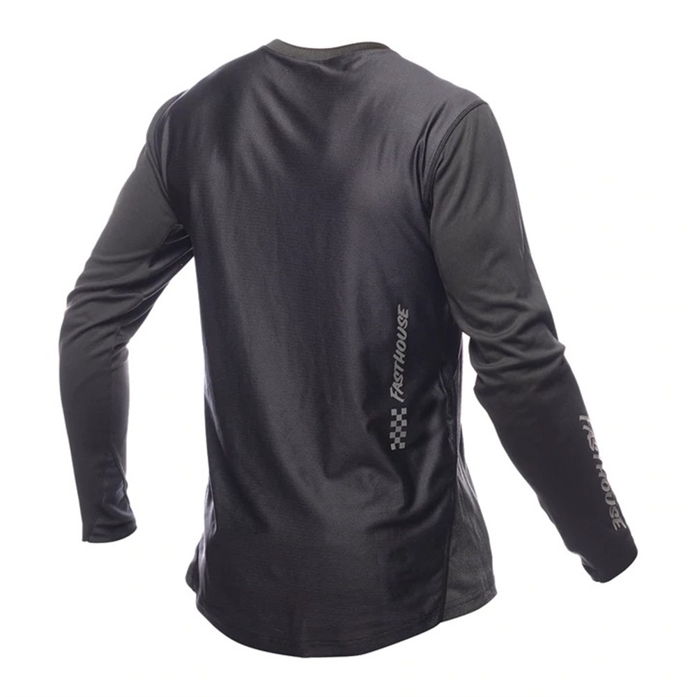 Fasthouse Alloy Mesa Long Sleeve Jersey Heather Charcoal/Black - Image 2