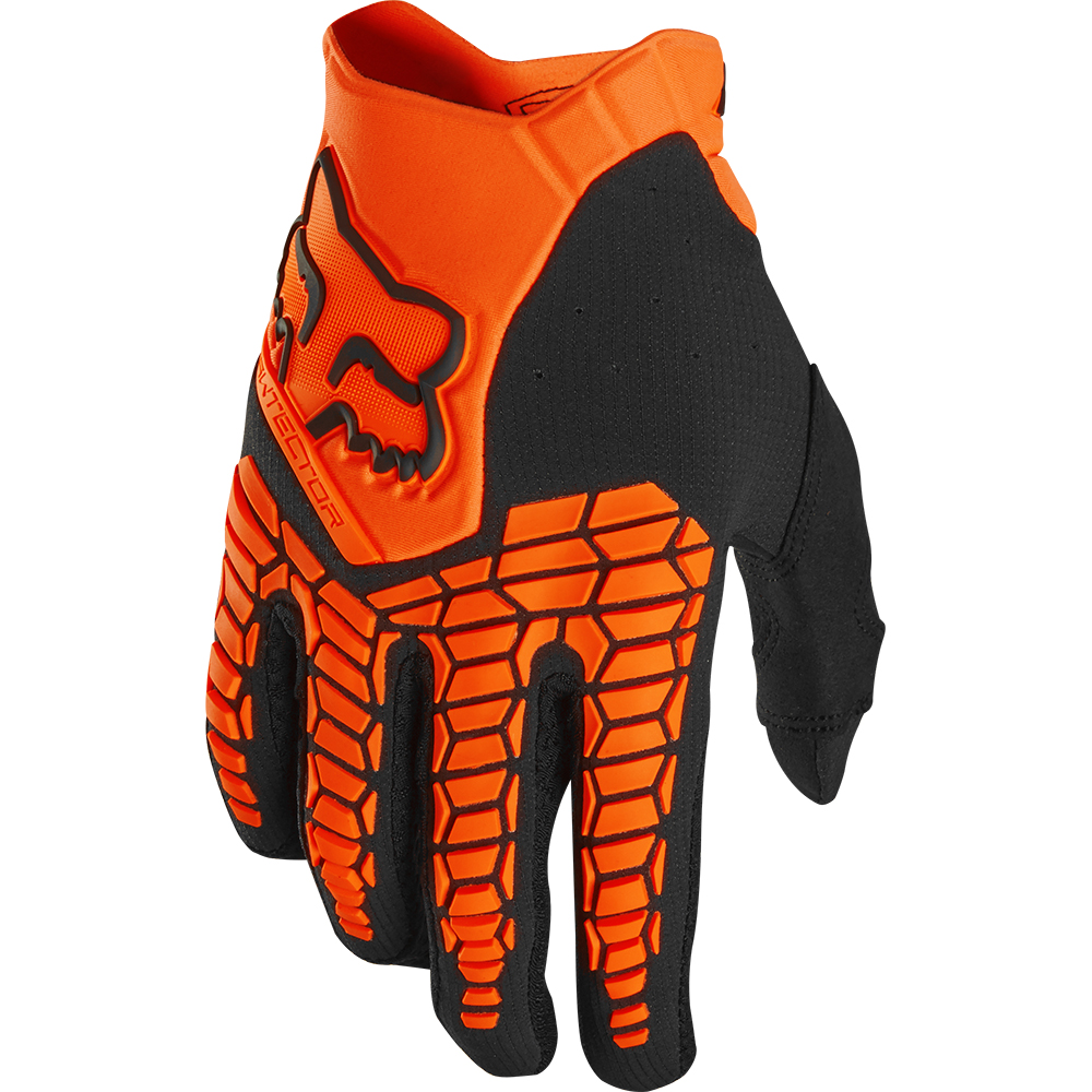 Fox Pawtector Motocross Gloves Orange - Image 1