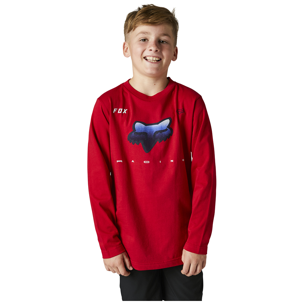Fox Rkane Long Sleeve Youth Flame Red - Image 1