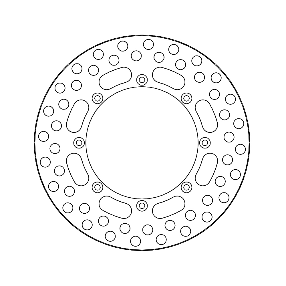 BRAKE DISC FRONT MOTO MASTER VINTAGE KAWASAKI KX125 KX250 KX500 85-88 - Image 1
