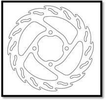 BRAKE DISC FRONT MOTO MASTER FLAME KAWASAKI SUZUKI - Image 1