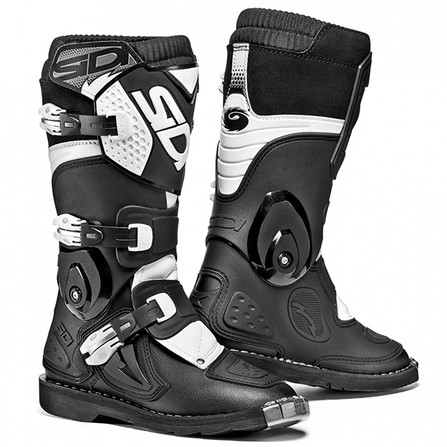 Motocross Boots Sidi Flame Youth Black/White - Image 1