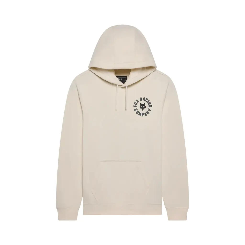 Fox Beam Fleece Pullover Hoodie Off White