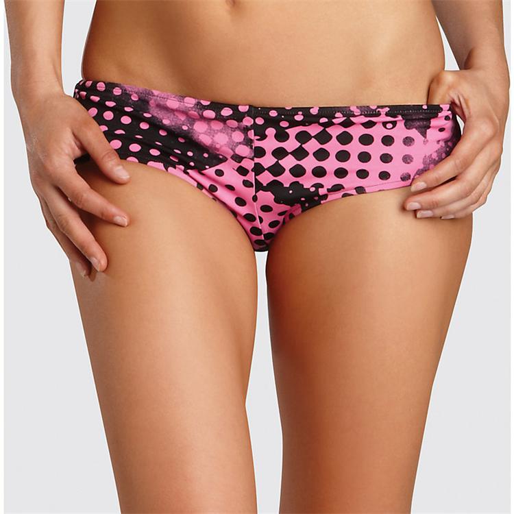 WOMENS RUMBLE SIDE TIE BIKINI BOTTOM [BUBBLEGUM] L - Image 1