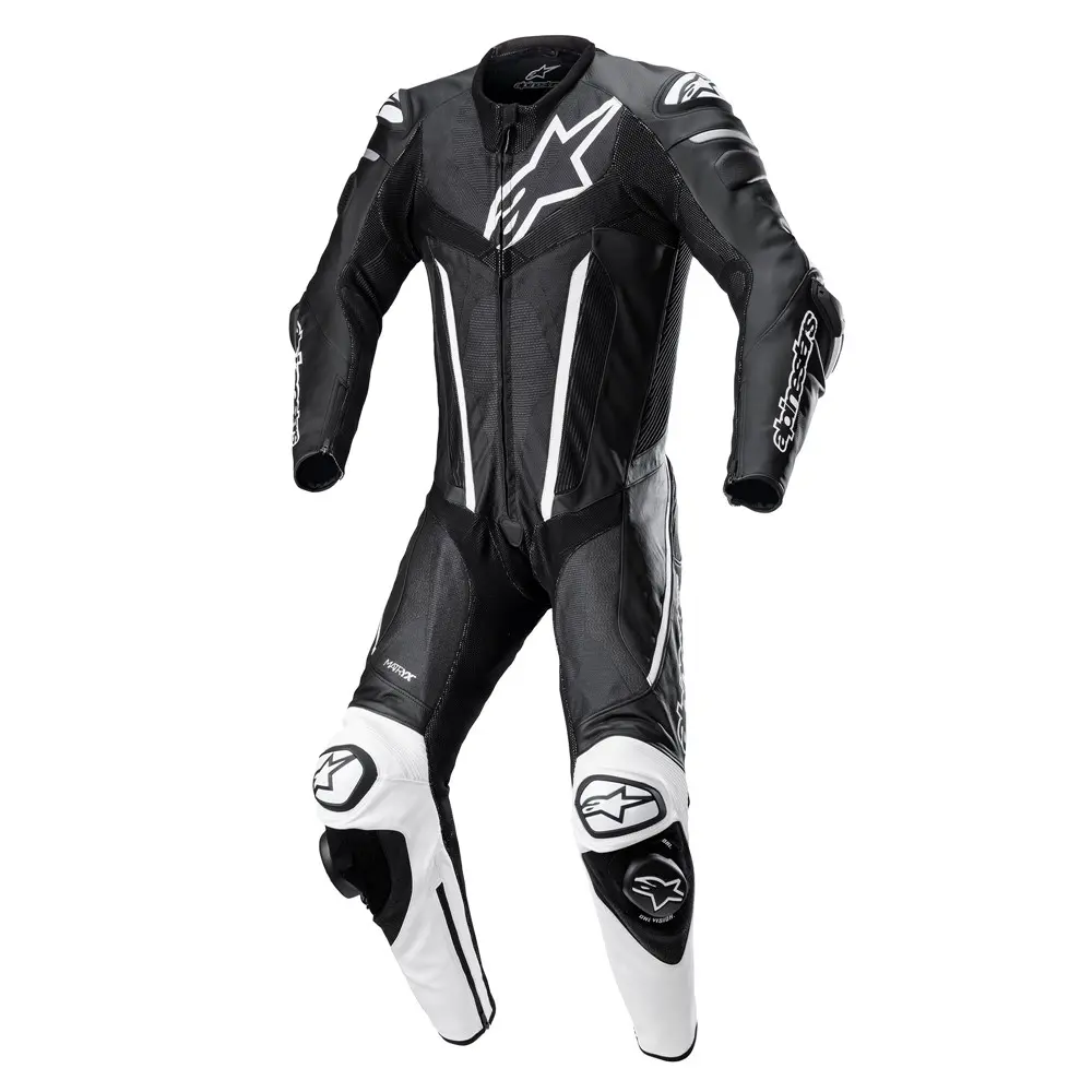Alpinestars Fusion 1PC Leather Race Suit Black/White