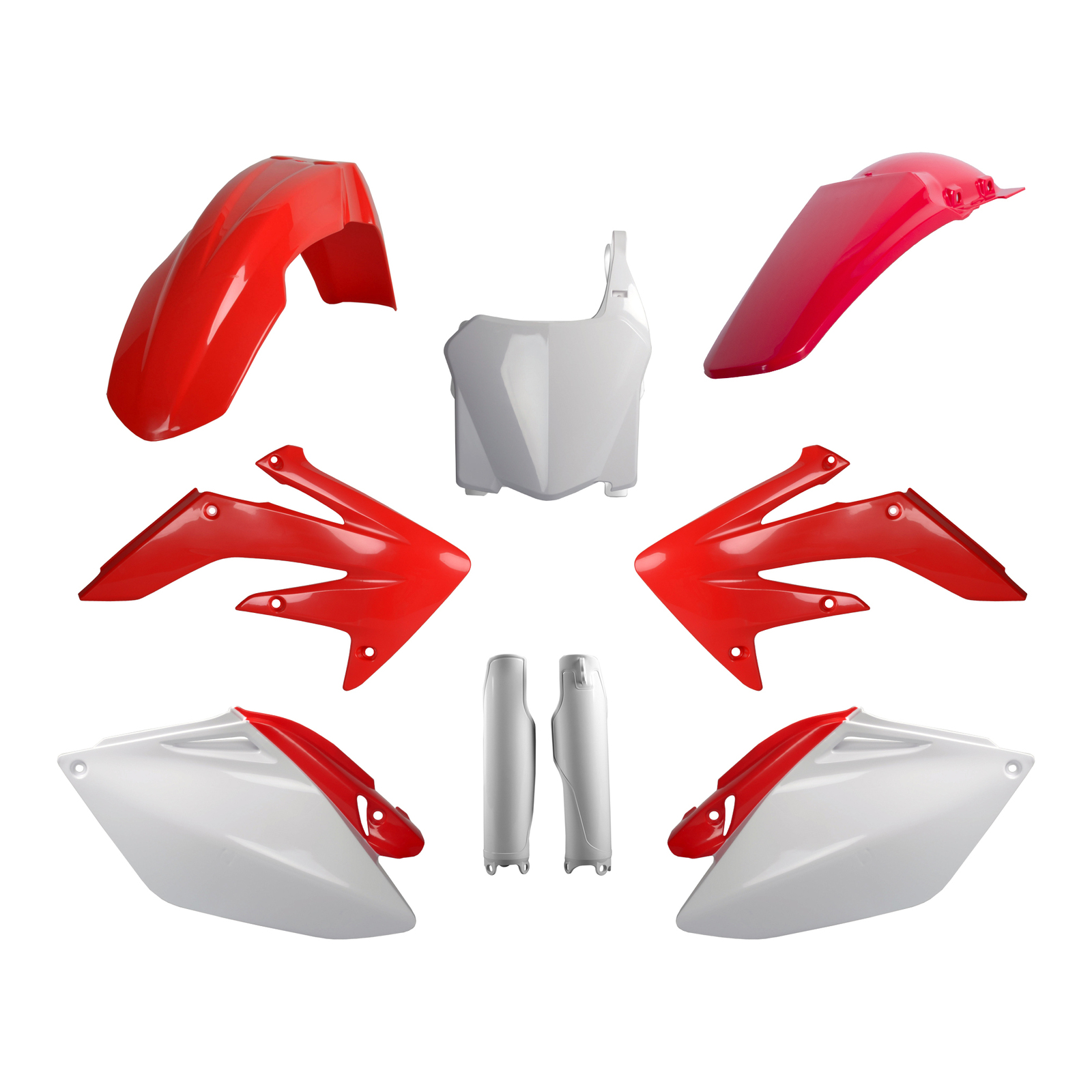 Polisport Full Kit Honda CRF250R ('08) - OEM Red / White - Image 1