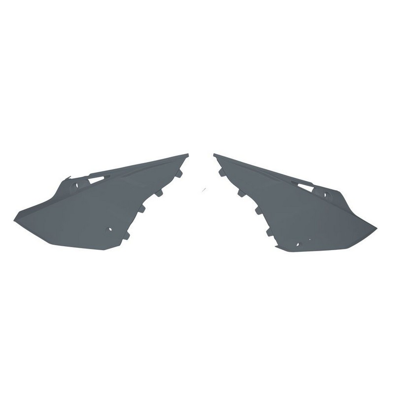 SIDE PANELS ONLY FITS REVOLUTION KIT YAMAHA  YZ125 YZ250 02-21 YZ250X 16-21 QUANTUM GREY - Image 1