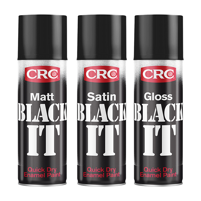 CRC Black It Gloss Paint 400ml pack 6                      [] - Image 1