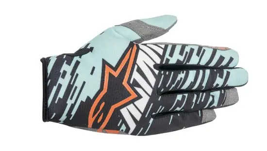 Motocross Gloves Alpinestars 2016 Racer Braap Turquoise/Black