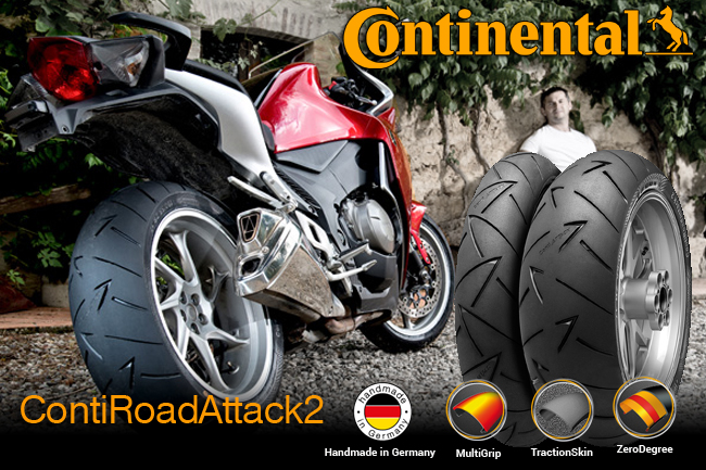120/70-18 ZR 59W TL CRA2 Front ContiRoadAttack2 Tyre       [] - Image 1