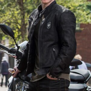 Merlon Alton Heritage Leather Road Jacket Black - Image 1