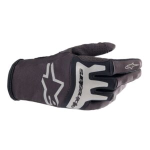 Alpinestars Techstar Motocross Gloves Black/Brushed Silver - Image 1
