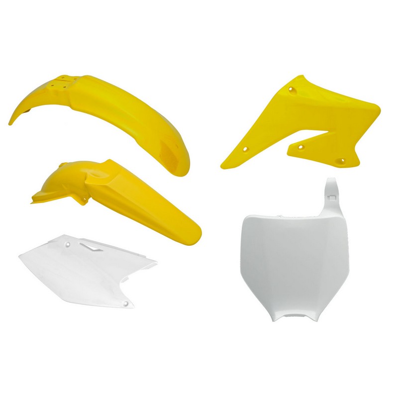 PLASTIC KIT RTECH FRONT&REAR FENDERS, SIDEPANELS & RADIATOR SHROUDS RMZ450 2007 STANDARD COLOUR - Image 1