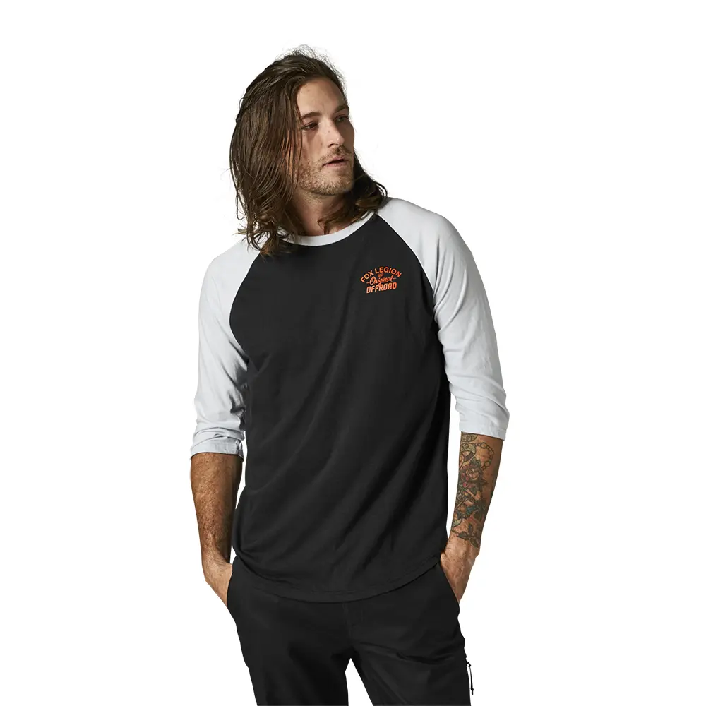 Fox Original Speed 3/4 Raglan Black Top