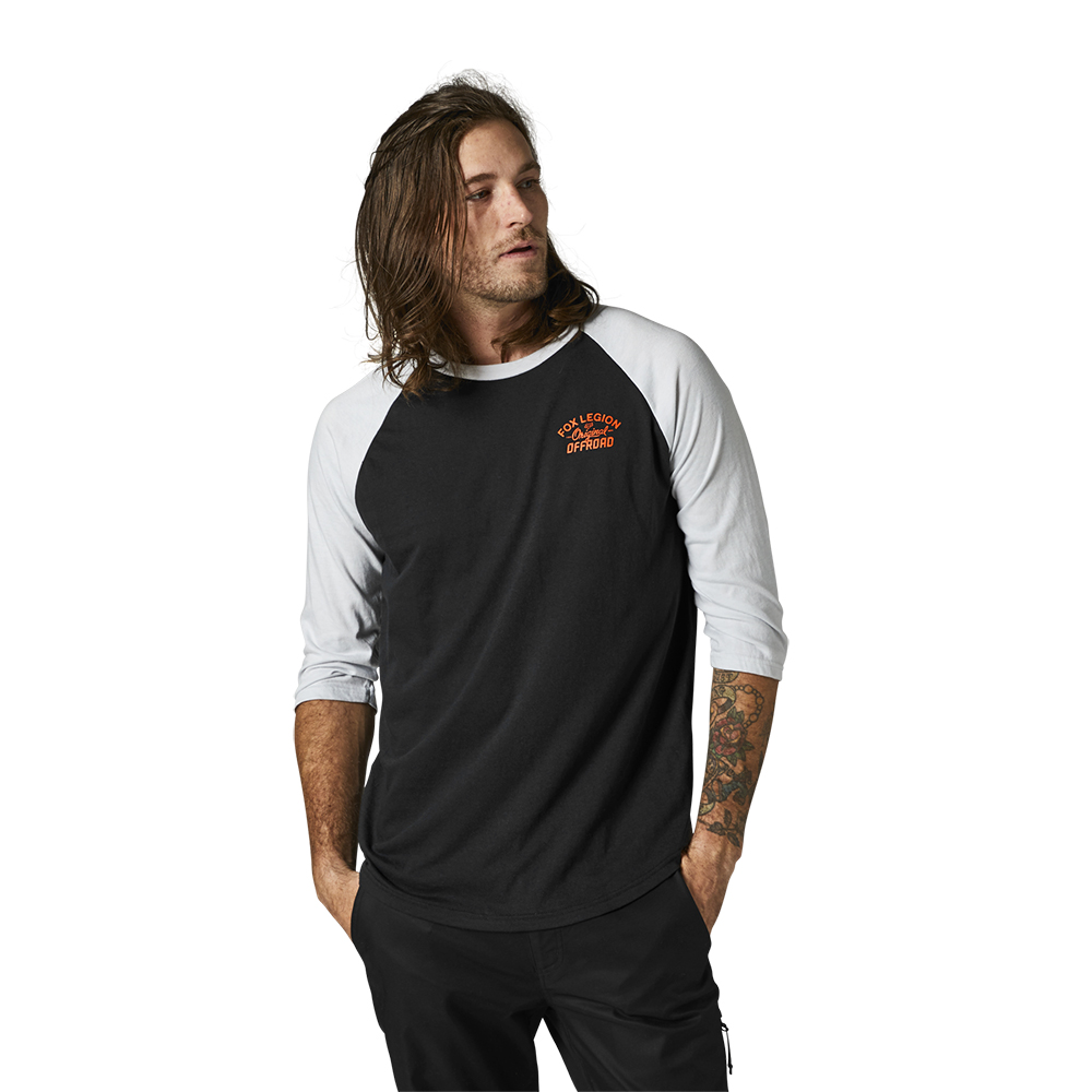 Fox Original Speed 3/4 Raglan Black Top - Image 1