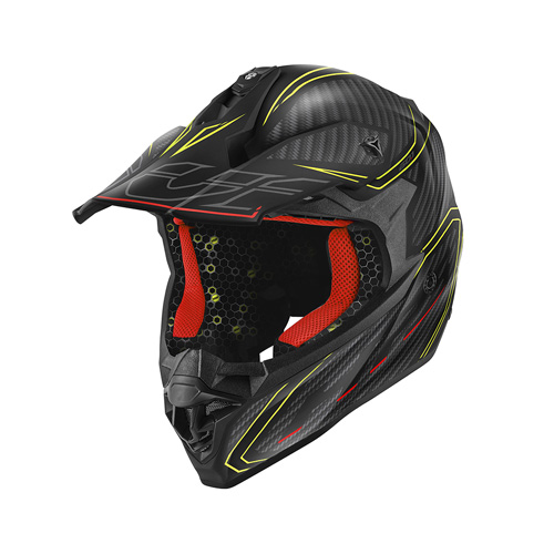 HELMET FULL FACE MX 60.1 MATT BLACK/NEON YELLOW 60/LARGE - Image 1