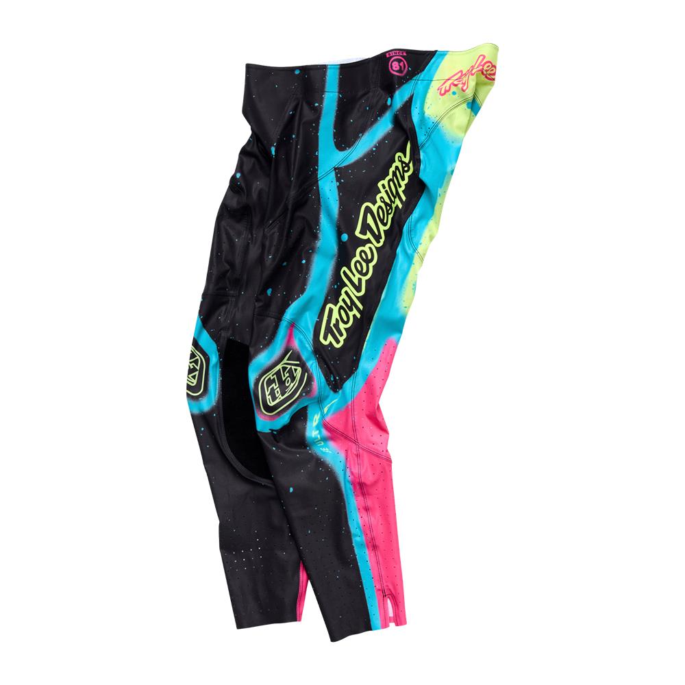 Troy Lee Designs SE Ultra Membrane Motocross Pants Black/Glo Yellow - Image 1