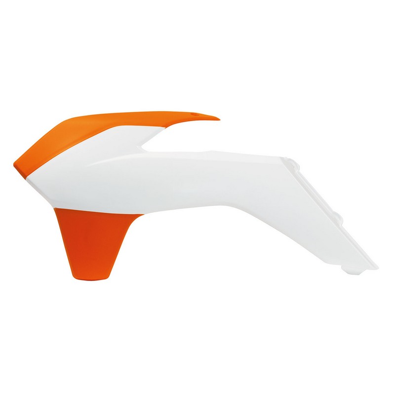 RADIATOR SHROUDS RTECH WHITE ORANGE - Image 1