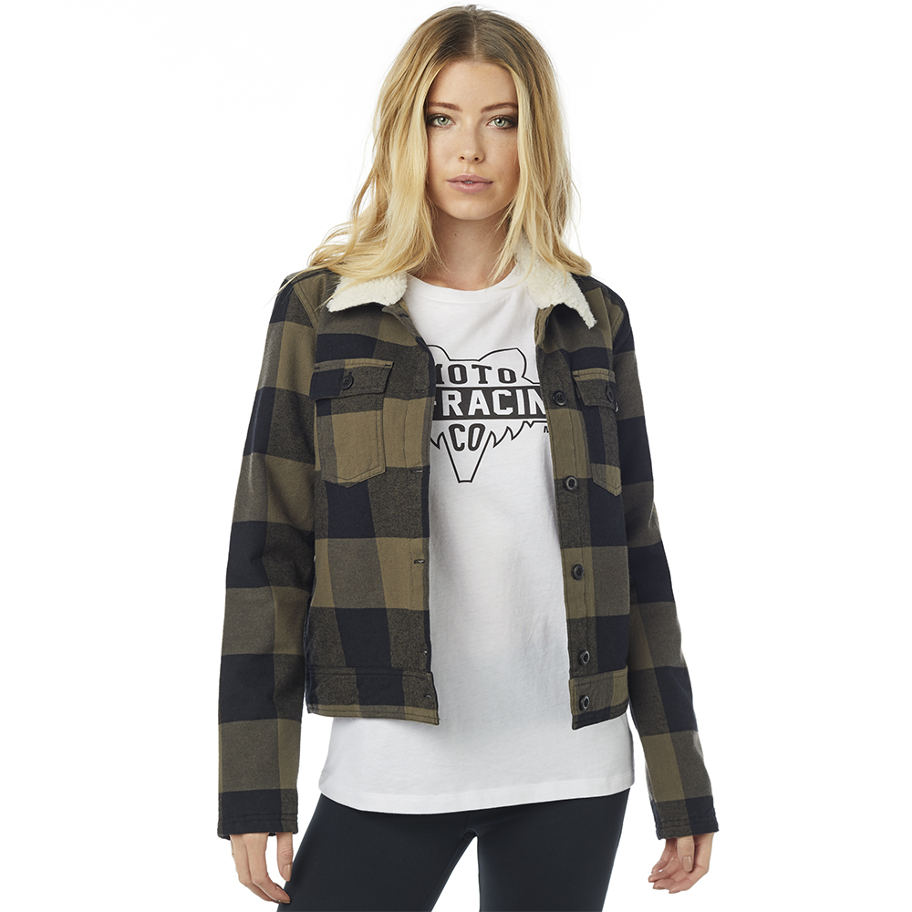 Flannel Fox Burnett Lined Ladies Bark - Image 2