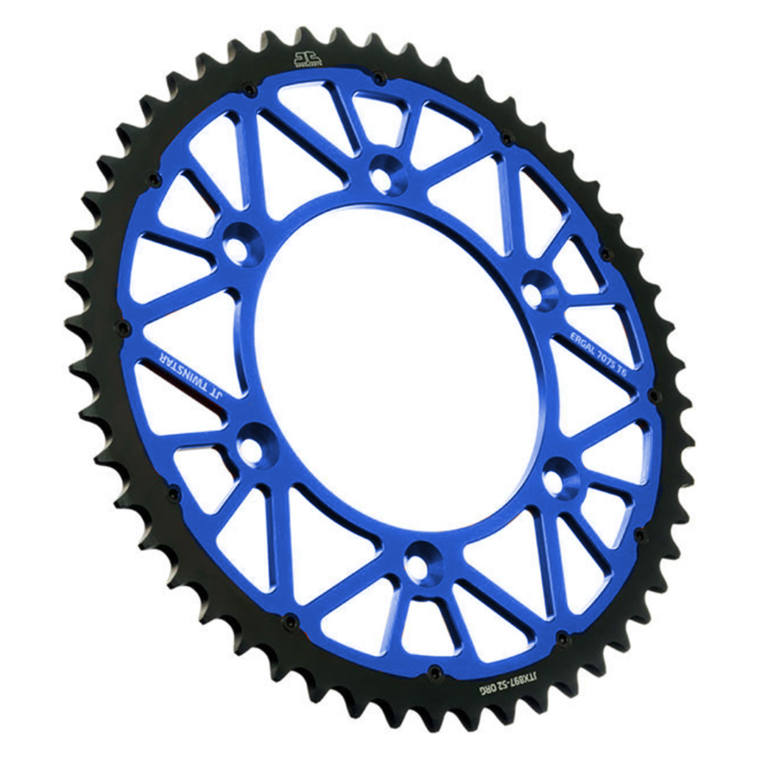 JT Sprockets TwinStar Rear Sprocket T51 Blue - Image 1