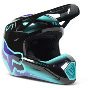 Fox V1 TOXSYK MIPS ECE Motocross Helmet Youth Black - Image 1