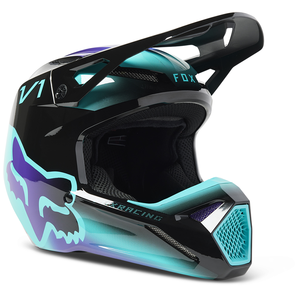Fox V1 TOXSYK MIPS ECE Motocross Helmet Youth Black - Image 1