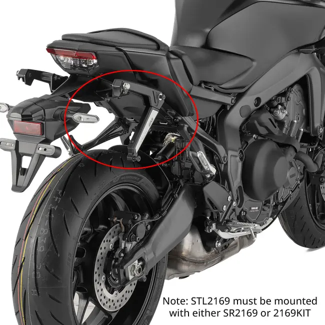 MOUNT FOR EASY SIDE BAGS YAMAHA MT-09 '24-> (NEEDS SR2169 OR 2169KIT)