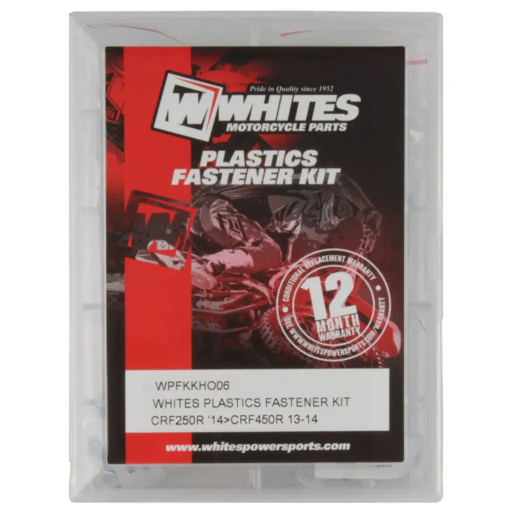 WHITES PLASTICS FASTENER KIT CRF250R '14> CRF450R 13-14