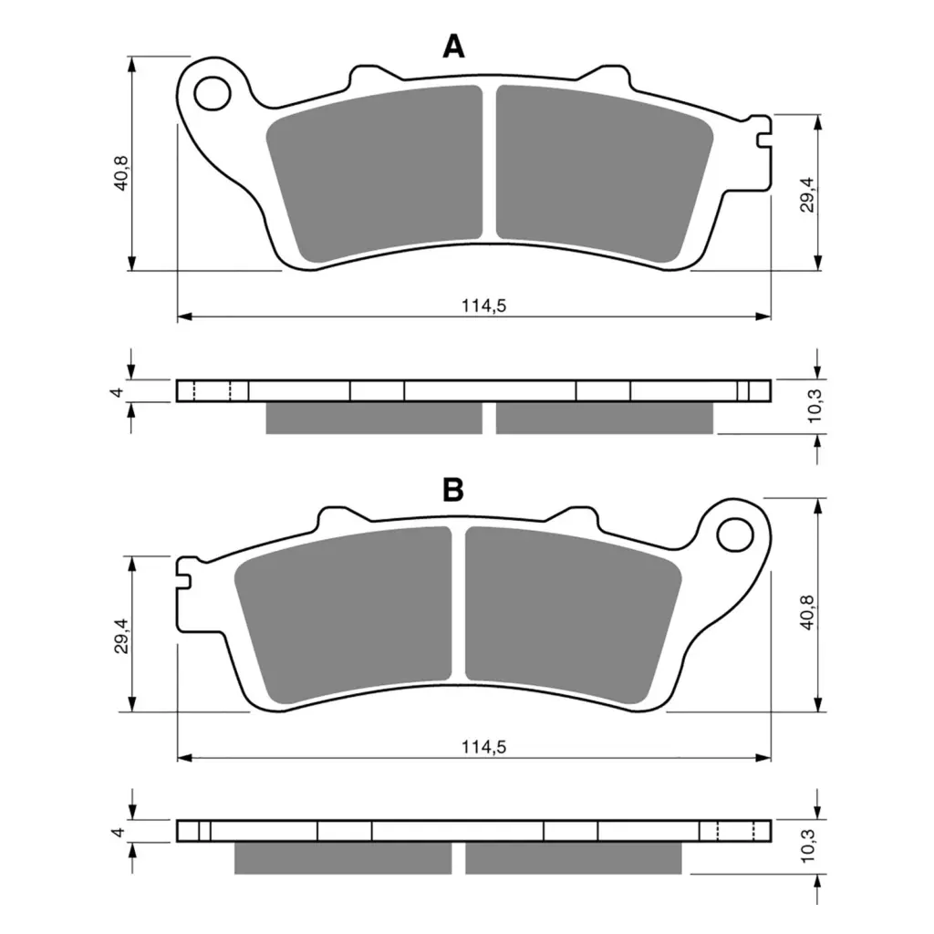 BRAKE PADS GOLDFREN SINTERED SPORTS GF327 - S3 ( PH371 )