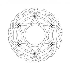 BRAKE DISC FRONT MOTO MASTER FRONT 320MM FLAME OVERSIZE CANNONDALE 00-03 HONDA CR125R CR250R 95-07 - Image 1