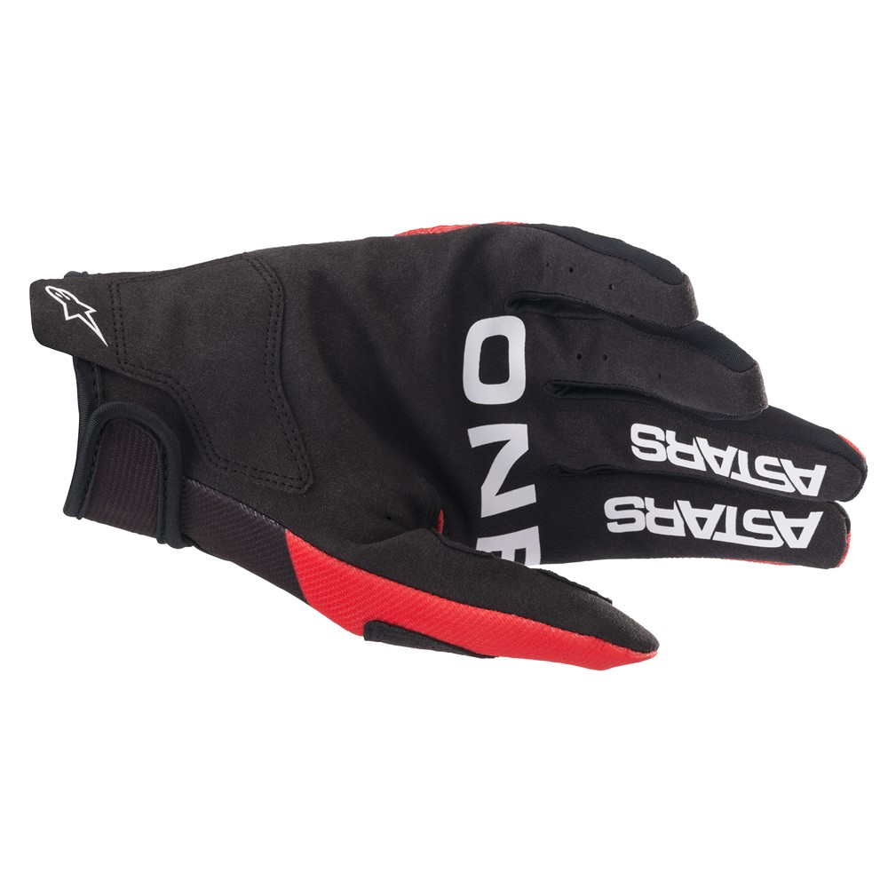 Alpinestars Radar Bright Red/Black Motocross Gloves - Image 2