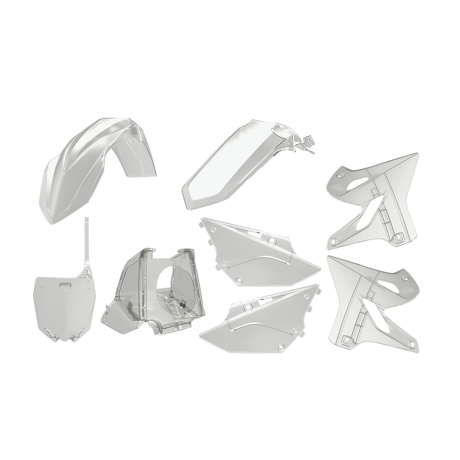 POLISPORT MX RESTYLING KIT YAM YZ125/250 02-21 CLEAR - Image 1