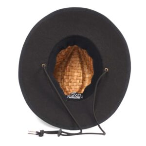 Deco Straw Hat Dark Natural - Image 3