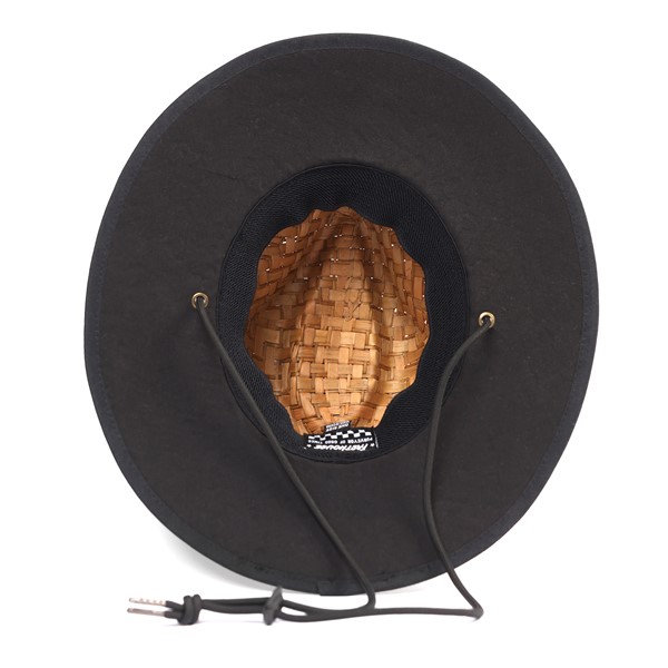 Deco Straw Hat Dark Natural - Image 3