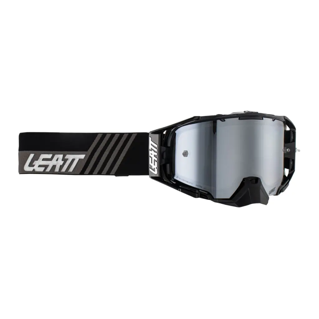Leatt Velocity 6.5 Motocross Goggles Iriz Stealth Silver Lens