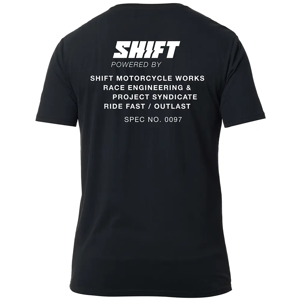 Shift Ride Fast Tee Black Vintage