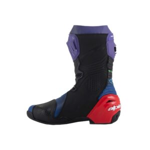 Alpinestars Supertech R Vented Limited Edition Martinator Road Boots Blue/Purple/Red/Black - Image 3