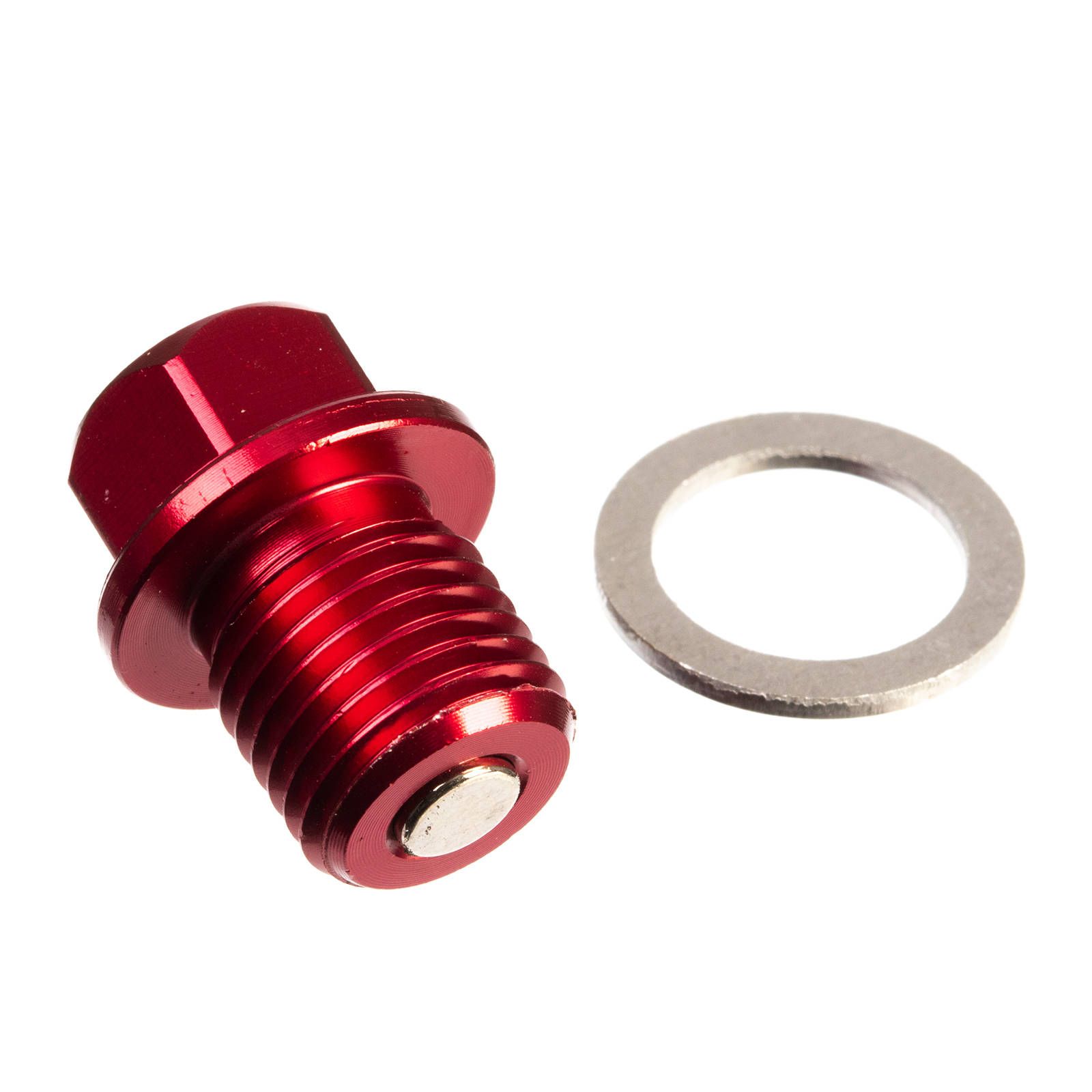 WHITES MAGNETIC SUMP PLUG RED M14 x 14 - P1.5 - Image 1
