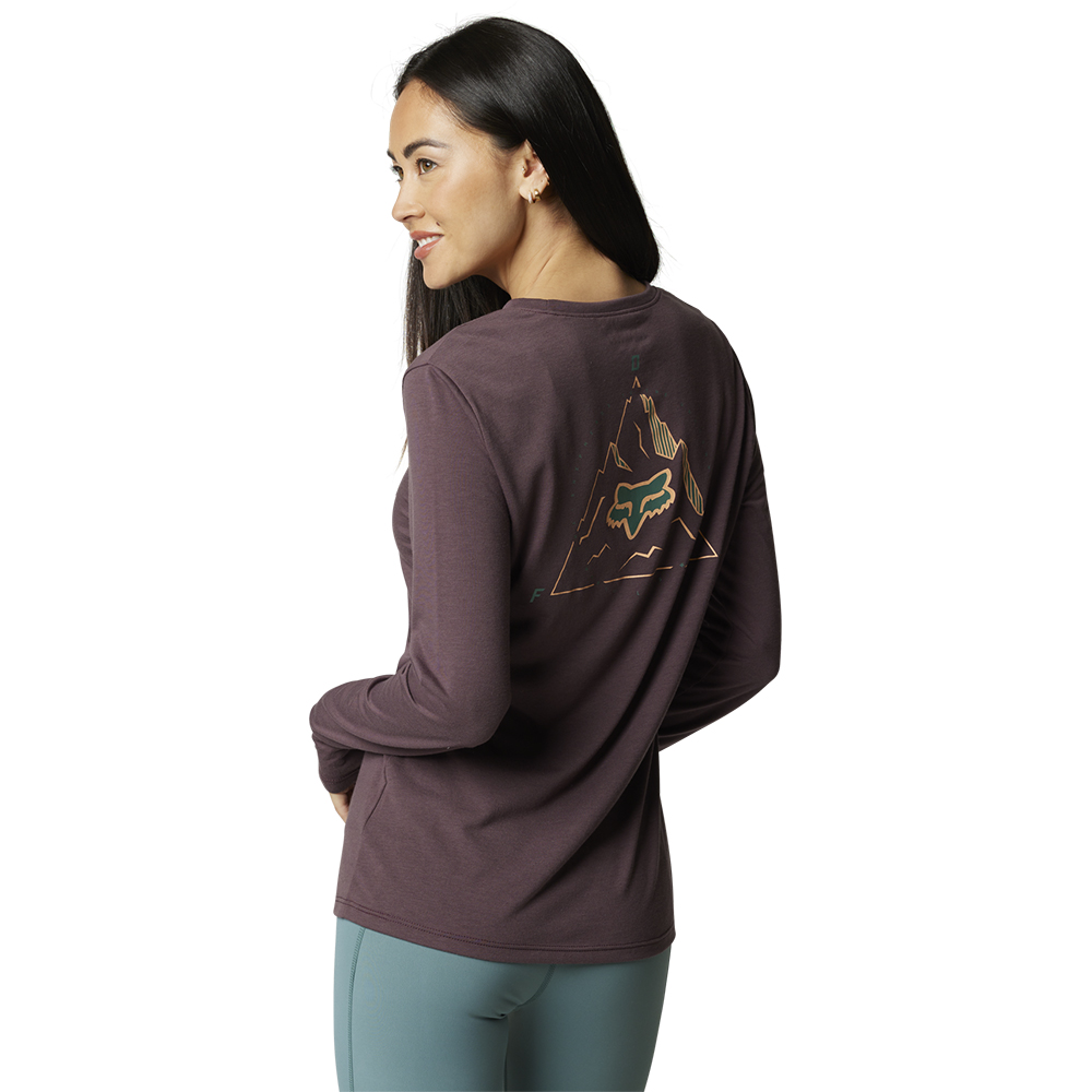 Fox Womens Finisher LS Tech Tee Purple - Image 3