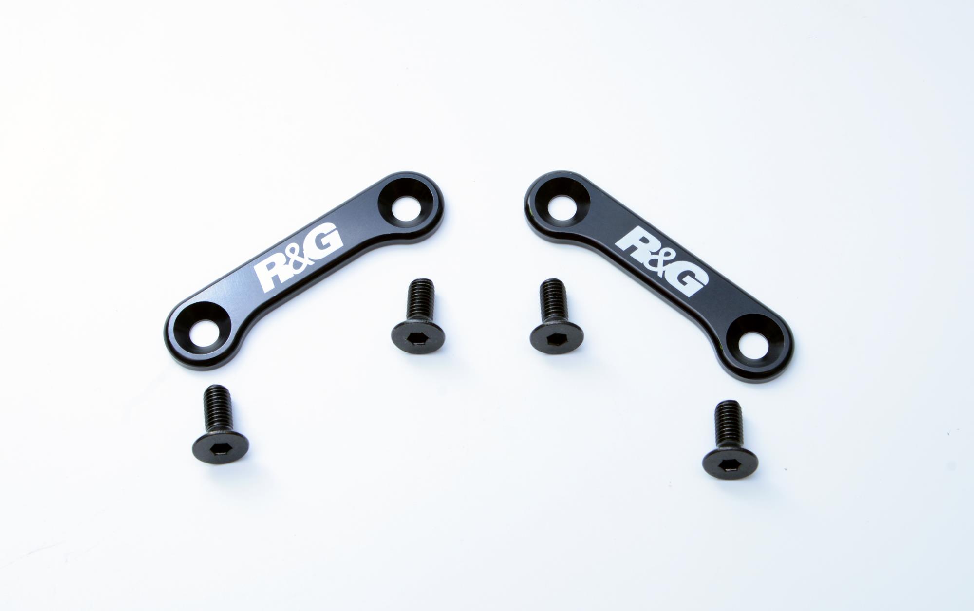 Rear Foot Rest Blanking Plate Pair R & G Racing Triumph Tiger 1050 Sport '16- - Image 1