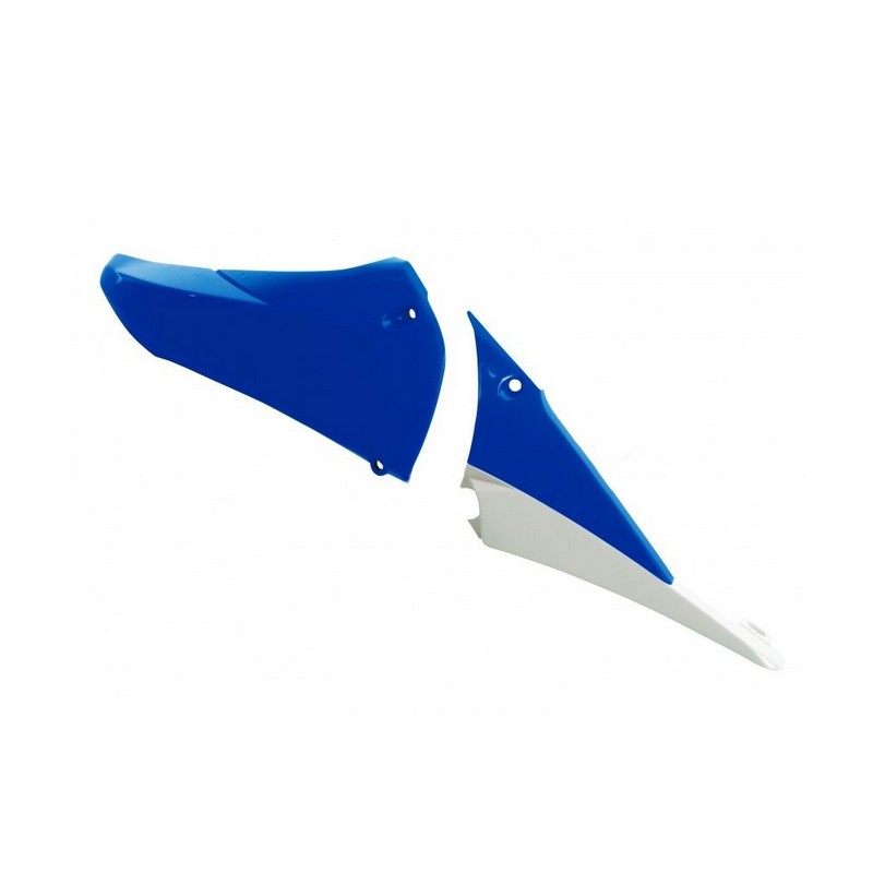 RADIATOR SHROUDS RTECH  YZ450F 10-13 BLUE WHITE - Image 1